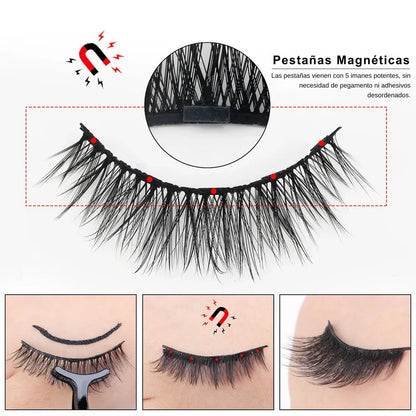 Pestañas Magnéticas reutilizables (Pack 3 pares)