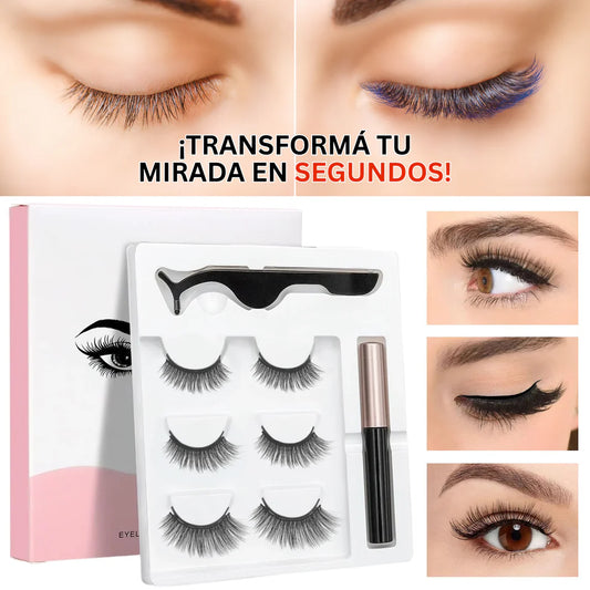 Pestañas Magnéticas reutilizables (Pack 3 pares)